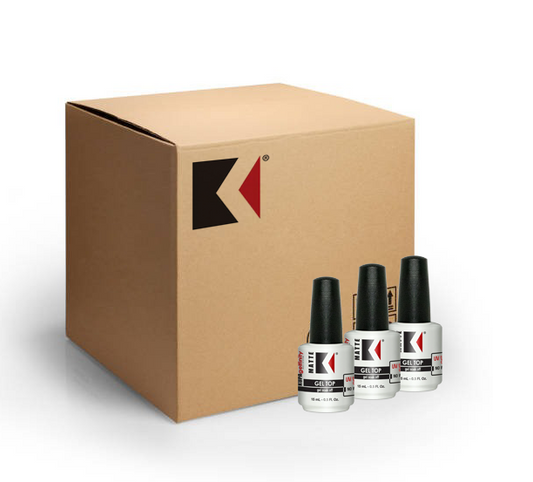 Kupa Gelfinity, Matte Top Coat (Black Cap), 0.5oz, CASE, 144 pcs/case