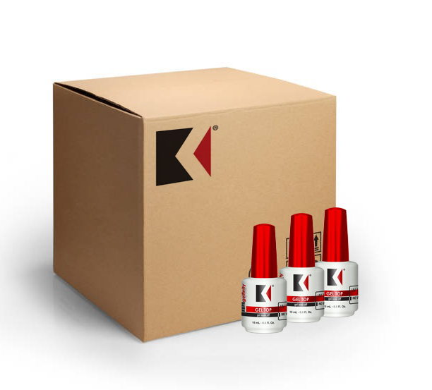 Kupa Gelfinity, Top Coat Gloss No Wipe (Red Cap), 0.5oz, CASE, 144 pcs/case