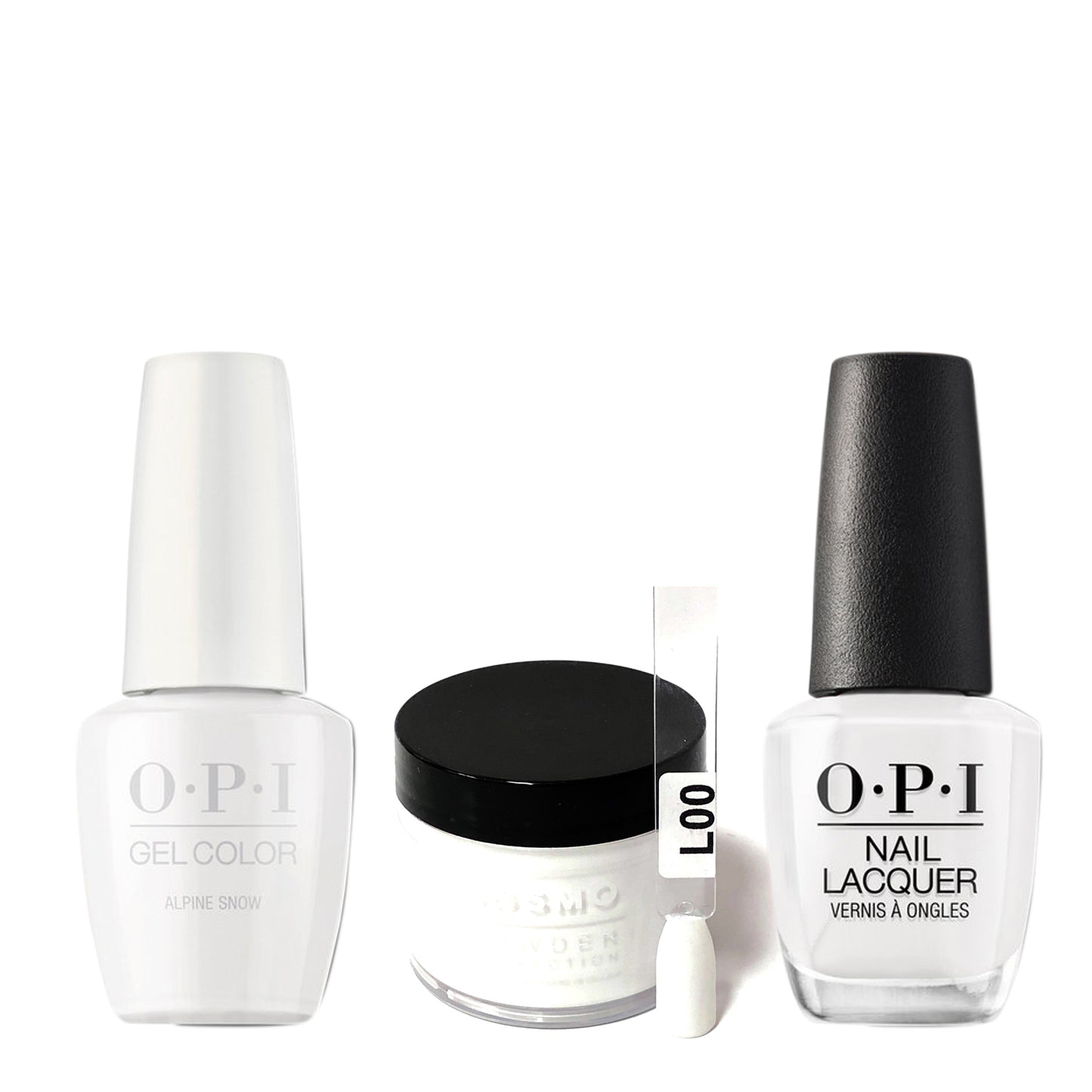 Cosmo 3in1 Dipping Powder + Gel Polish + Nail Lacquer (Matching OPI), 2oz, CL00