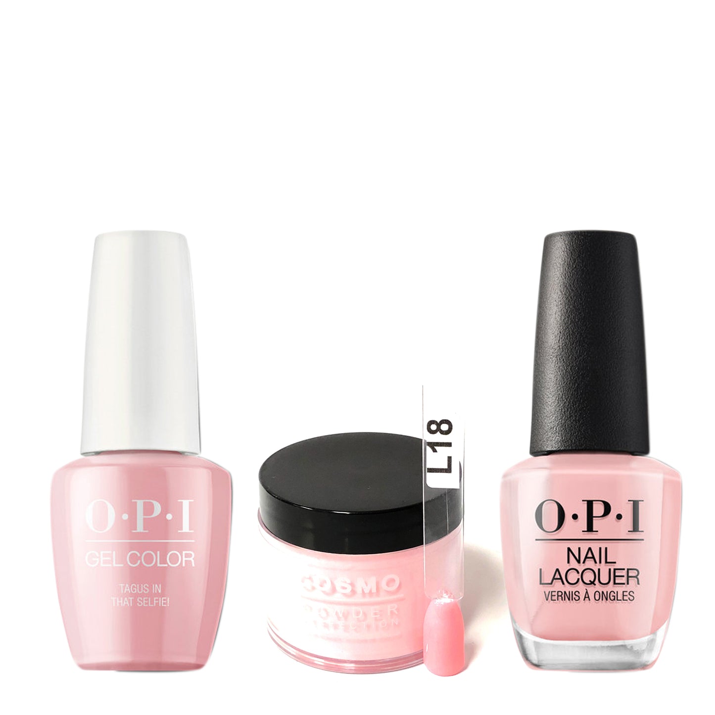 Cosmo 3in1 Dipping Powder + Gel Polish + Nail Lacquer (Matching OPI), 2oz, CL18