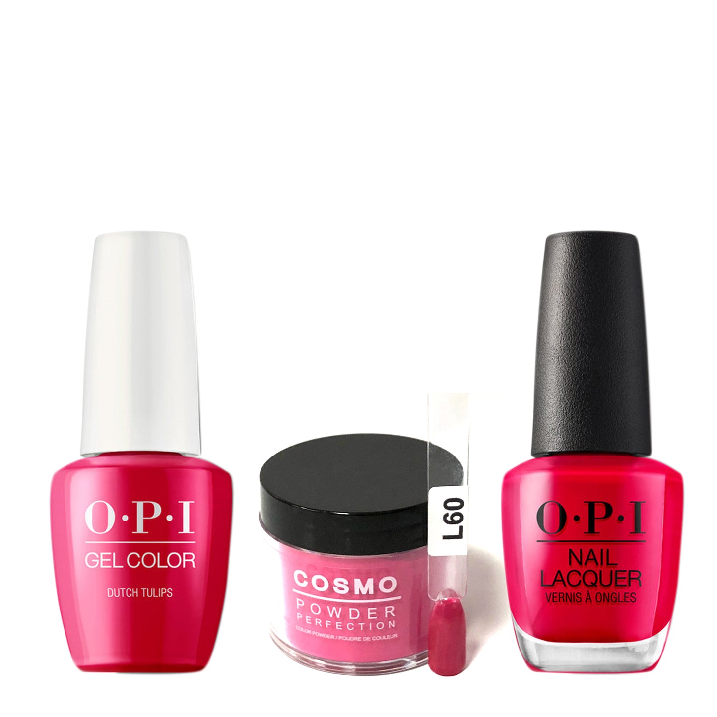 Cosmo 3in1 Dipping Powder + Gel Polish + Nail Lacquer (Matching OPI), 2oz, CL60