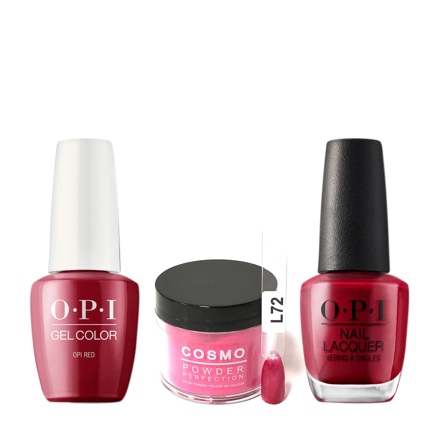 Cosmo 3in1 Dipping Powder + Gel Polish + Nail Lacquer (Matching OPI), 2oz, CL72