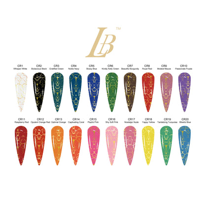 iGel LB Crackle Gel Polish, Full Line Of 20 Colors (From CR01 To CR20), 0.6oz OK0204VD