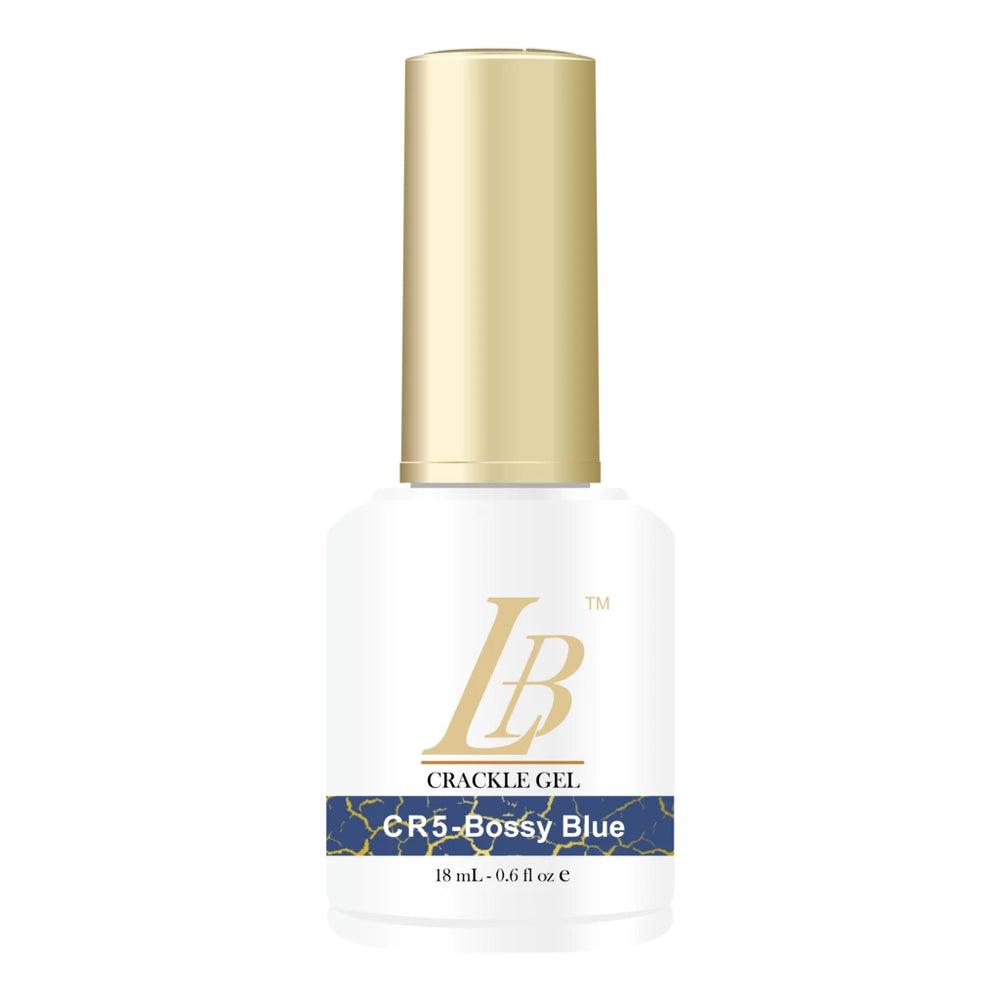 iGel LB Crackle Gel Polish, CR05, Bossy Blue, 0.6oz OK0204VD