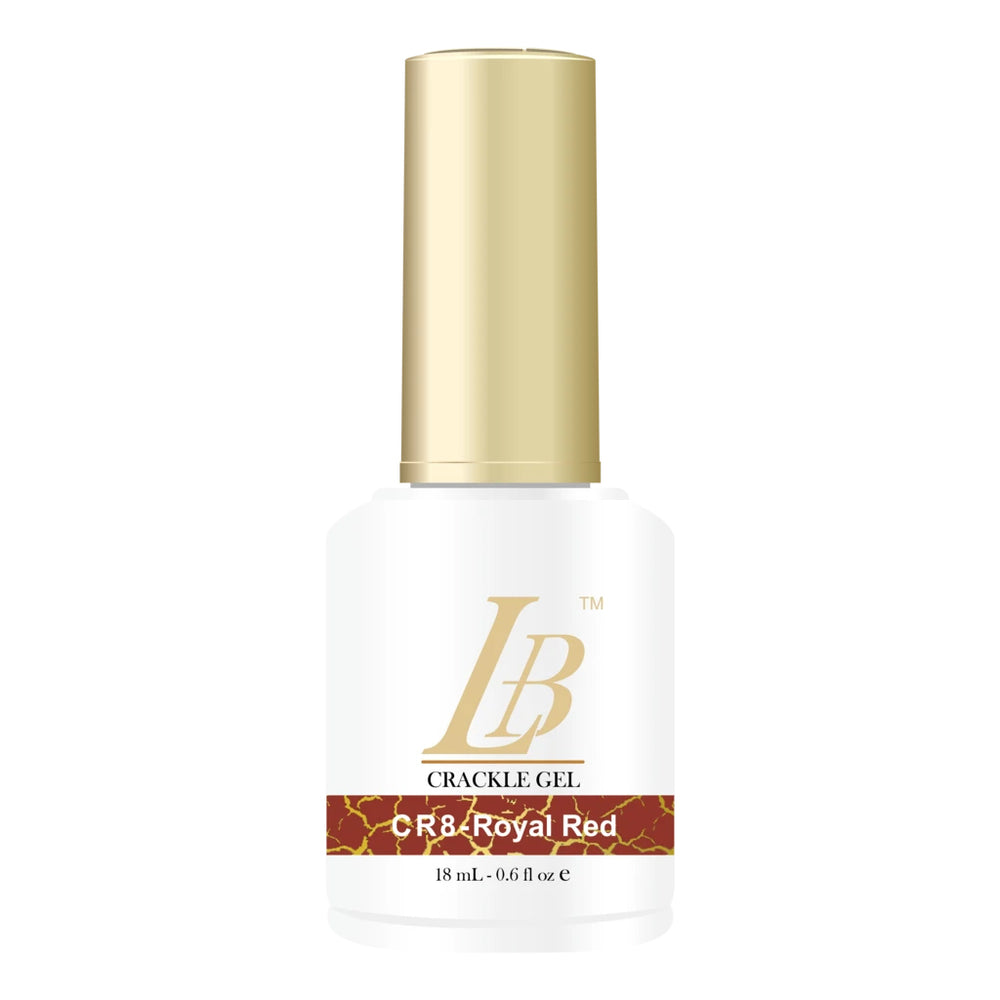 iGel LB Crackle Gel Polish, CR08, Royal Red, 0.6oz OK0204VD