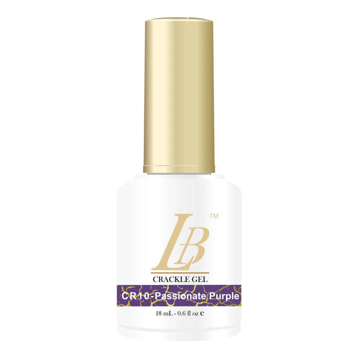 iGel LB Crackle Gel Polish, CR10, Passionate Purple, 0.6oz OK0204VD