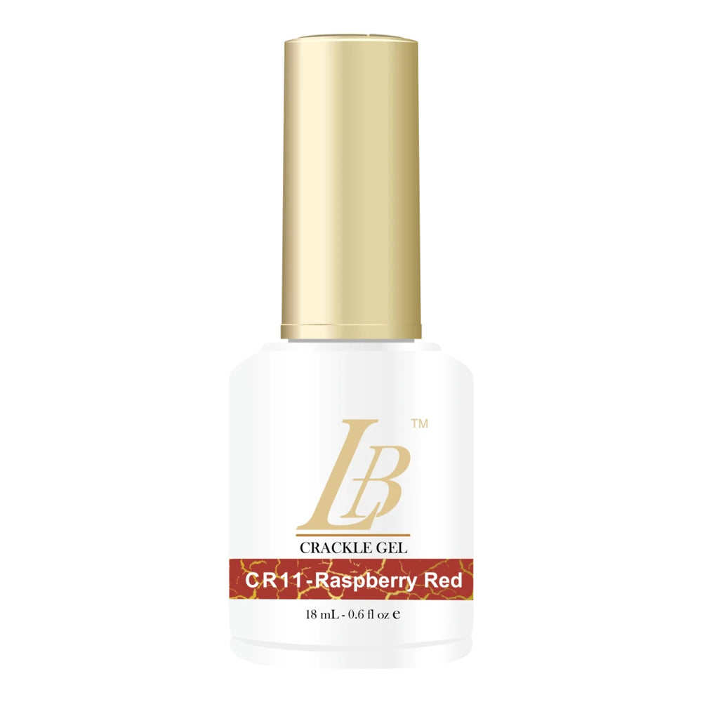 iGel LB Crackle Gel Polish, CR11, Raspberry Red, 0.6oz OK0204VD
