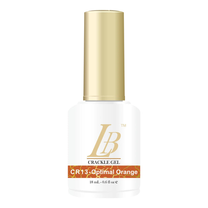 iGel LB Crackle Gel Polish, CR13, Optimal Orange, 0.6oz OK0204VD
