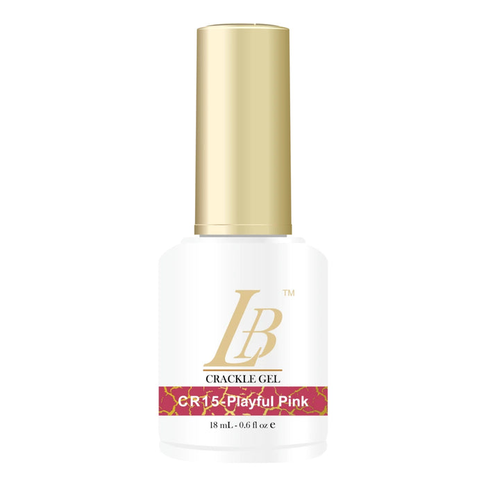 iGel LB Crackle Gel Polish, CR15, Playful Pink, 0.6oz OK0204VD