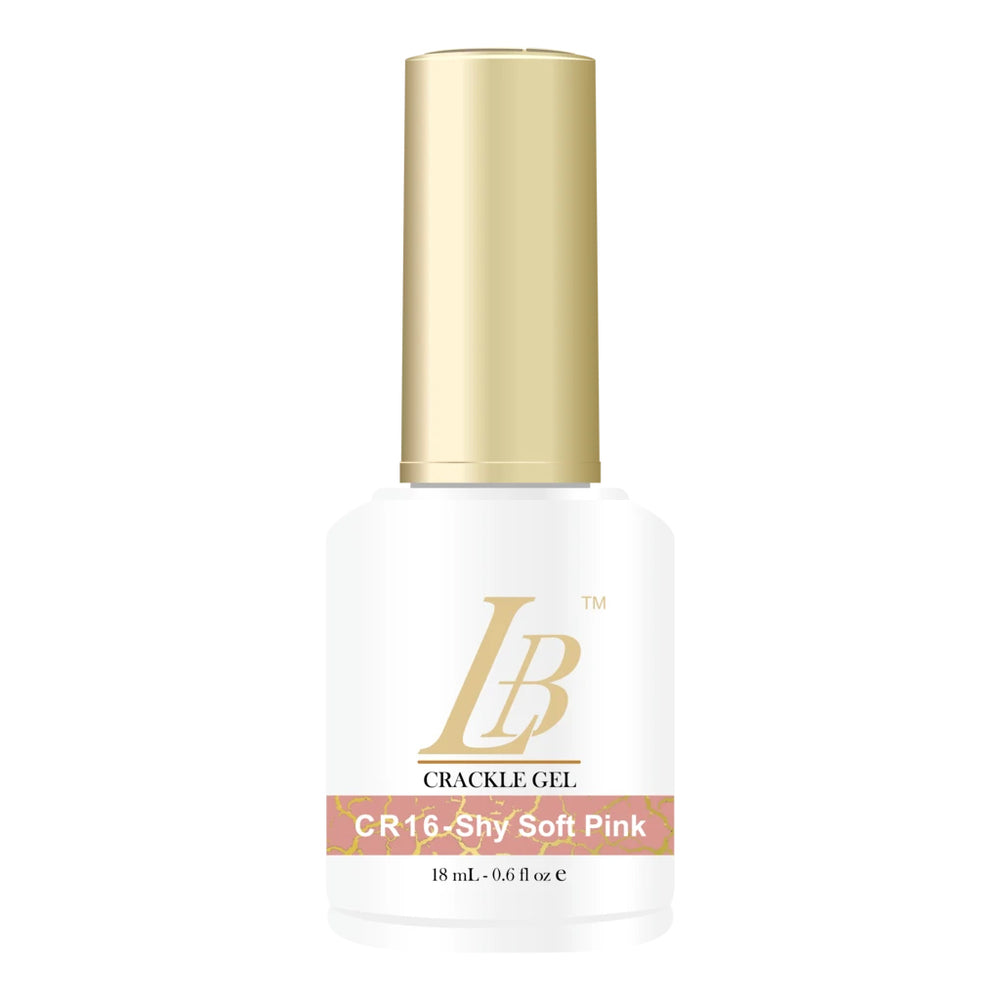 iGel LB Crackle Gel Polish, CR16, Shy Soft Pink, 0.6oz OK0204VD