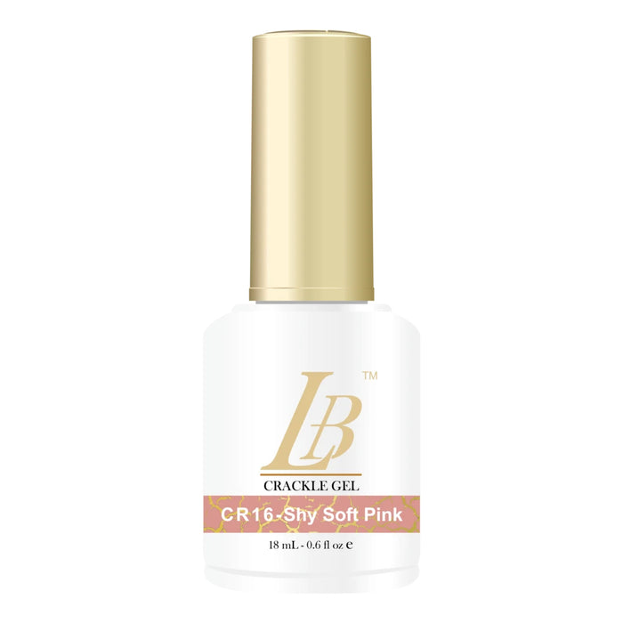 iGel LB Crackle Gel Polish, CR16, Shy Soft Pink, 0.6oz OK0204VD