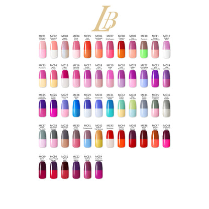 iGel LB Mood Gel Polish, 0.6oz, Full line of 54 colors (from MC01 to MC54) KK1003