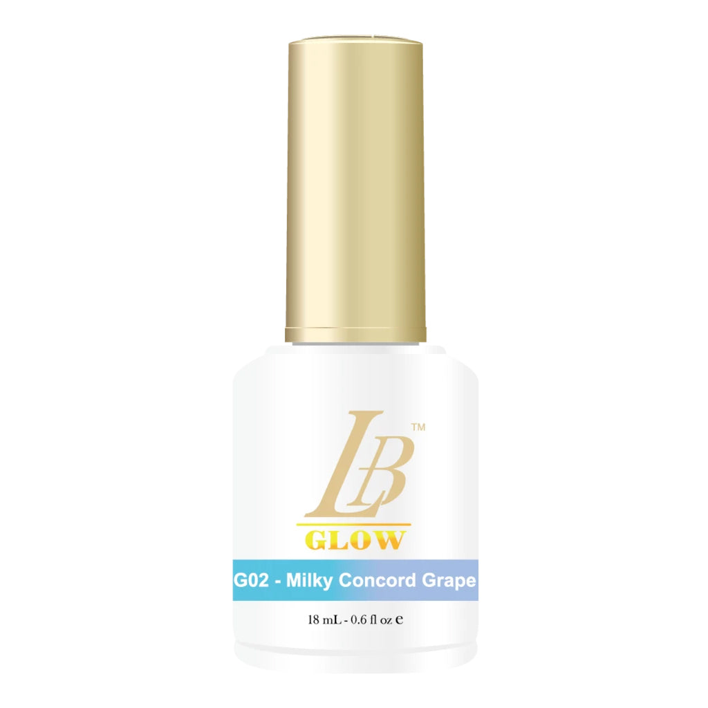 iGel LB Glow In The Dark Gel Polish, G02, Milky Concord Grape, 0.6oz OK0204VD