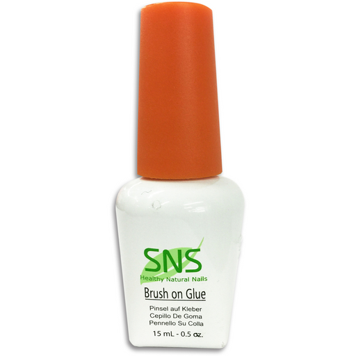 SNS Plastic Bottle, Brush On Glue (Orange Cap), 0.5oz, 84pcs/case OK0118VD