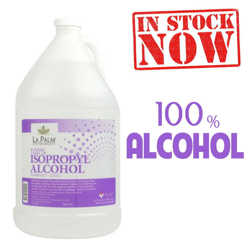 La Palm 100% Isopropyl Alcohol, 1Gal (Packing: 4pcs/case)