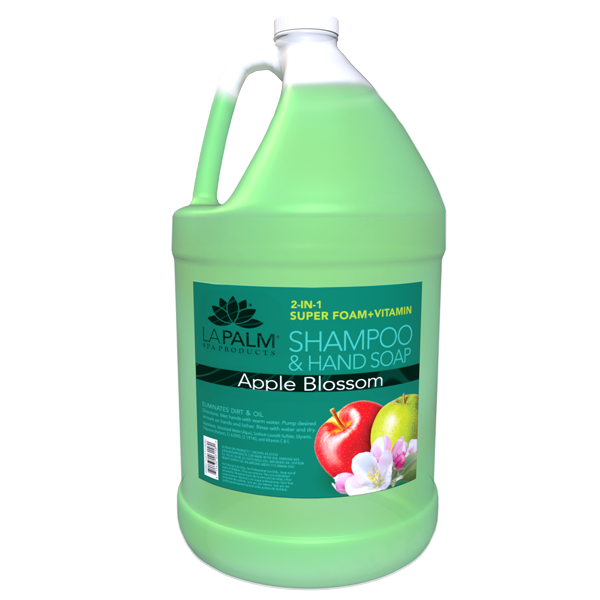 La Palm 2in1 Super Foam + Vitamins Eliminates Dirt & Oil, Apple Blossom, 1Gal (Packing: 4pcs/case)