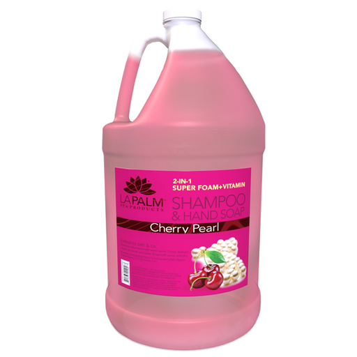 La Palm 2in1 Super Foam + Vitamins Eliminates Dirt & Oil, Cherry Pearl, 1Gal (Packing: 4pcs/case)