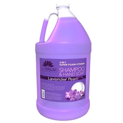 La Palm 2in1 Super Foam + Vitamins Eliminates Dirt & Oil, Lavender Pearl, 1Gal (Packing: 4pcs/case)