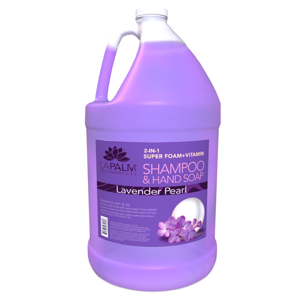 La Palm 2in1 Super Foam + Vitamins Eliminates Dirt & Oil, Lavender Pearl, 1Gal (Packing: 4pcs/case)