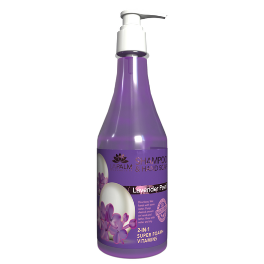 La Palm 2in1 Super Foam + Vitamins Eliminates Dirt & Oil, Lavender Pearl, 8oz OK0518VD