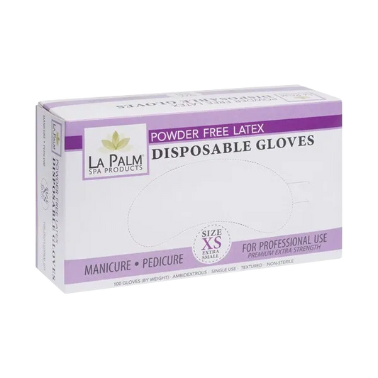 La Palm Latex Gloves, SIZE XS, 100pcs/box OK0518VD