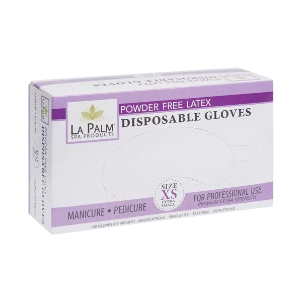 La Palm Latex Gloves, SIZE XS, 100pcs/box OK0518VD