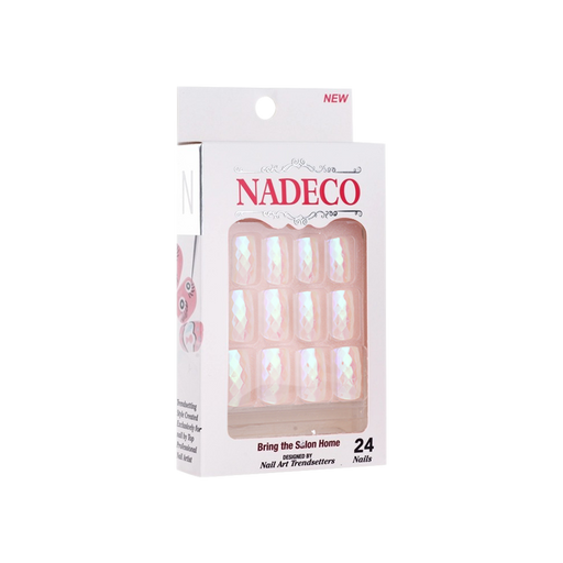 Nadeco Nail Art Trendsetters, Chrome Press On Nail Tips, 24 Nails, LSXC-01 OK0614MD