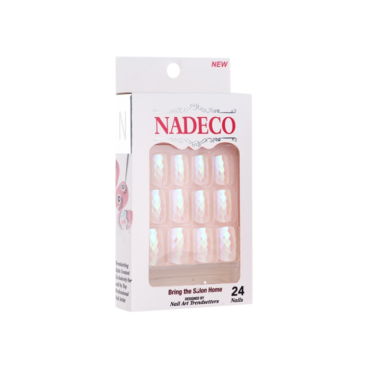 Nadeco Nail Art Trendsetters, Chrome Press On Nail Tips, 24 Nails, LSXC-01 OK0614MD