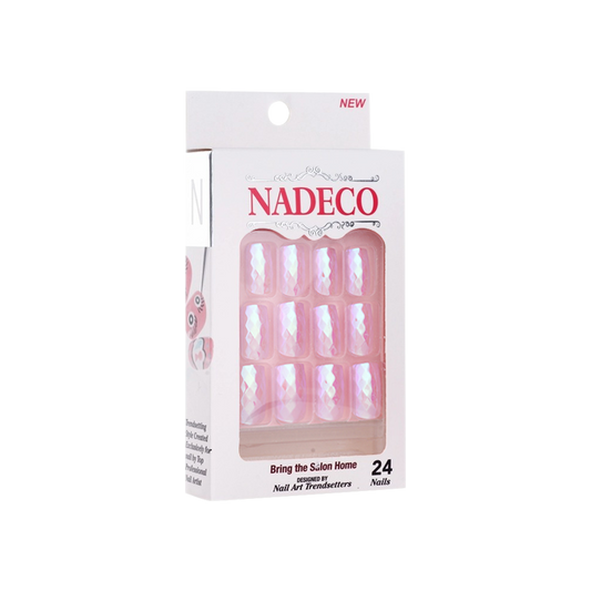 Nadeco Nail Art Trendsetters, Chrome Press On Nail Tips, 24 Nails, LSXC-03 OK0614MD