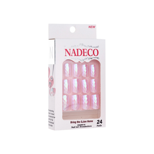 Nadeco Nail Art Trendsetters, Chrome Press On Nail Tips, 24 Nails, LSXC-03 OK0614MD