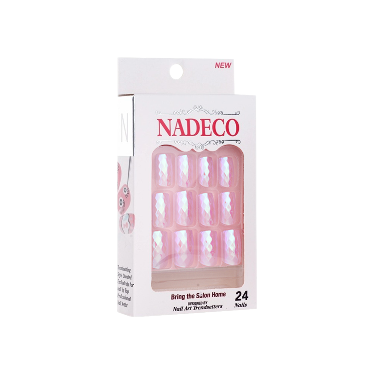 Nadeco Nail Art Trendsetters, Chrome Press On Nail Tips, 24 Nails, LSXC-03 OK0614MD