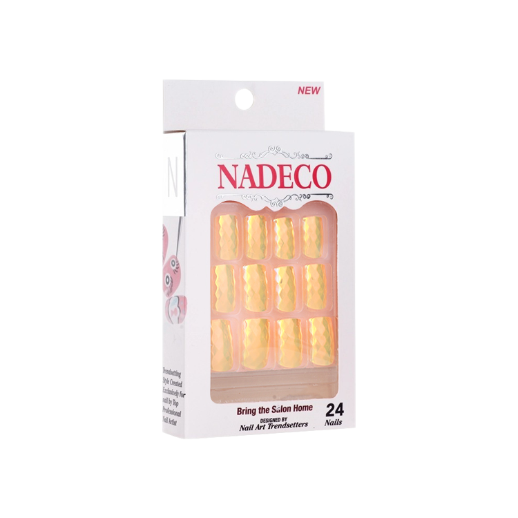 Nadeco Nail Art Trendsetters, Chrome Press On Nail Tips, 24 Nails, LSXC-06 OK0614MD