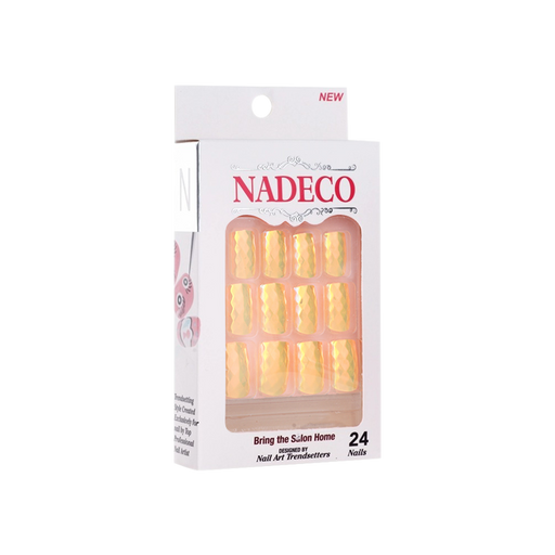 Nadeco Nail Art Trendsetters, Chrome Press On Nail Tips, 24 Nails, LSXC-06 OK0614MD