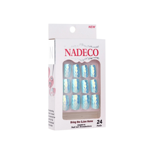 Nadeco Nail Art Trendsetters, Chrome Press On Nail Tips, 24 Nails, LSXC-08 OK0614MD