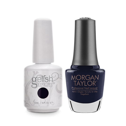 Gelish Gel Polish & Morgan Taylor Nail Lacquer, Lace 'Em Up , 0.5oz, 1100117+ 50242