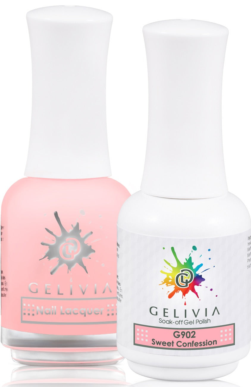 Gelivia Nail Lacquer And Gel Polish, 902, Sweet Confession, 0.5oz OK0304VD