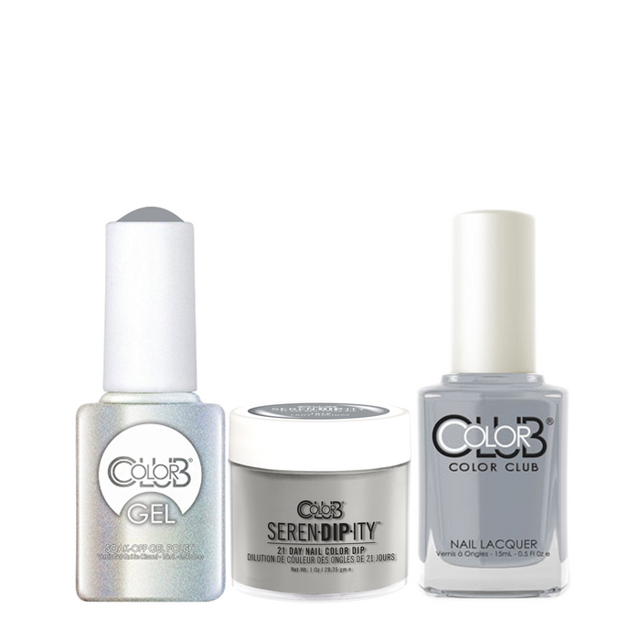 Color Club 3in1 Dipping Powder + Gel Polish + Nail Lacquer , Serendipity, Lady Holiday, 1oz, 05XDIP1010-1 KK