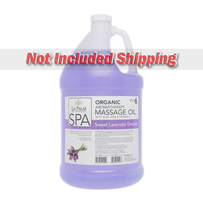 La Palm, Organic Aromatherapy Massage Oil, Sweet Lavender Dreams, 1Gal  KK