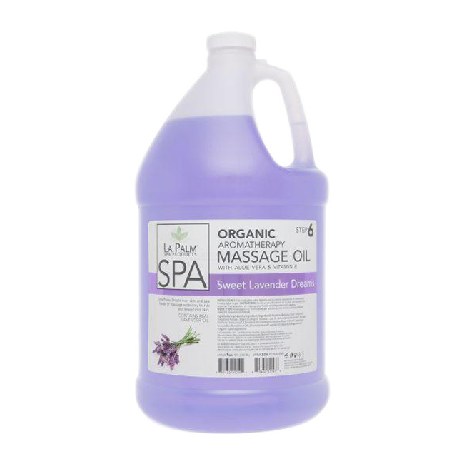 La Palm, Organic Aromatherapy Massage Oil, Sweet Lavender Dreams, 1Gal  KK