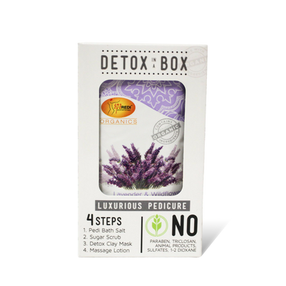 SpaRedi Detox In A Box, Pedicure 4 Steps, Lavender & Wildflower OK0325MD