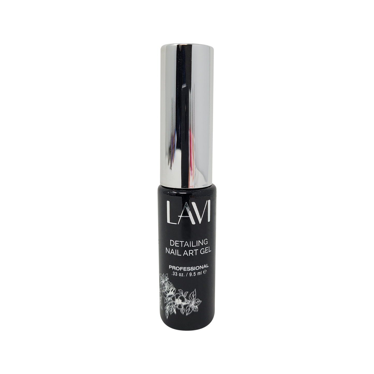 Lavi Detailing Nail Art Gel, 01, BLACK, 0.33oz, 12501 (Pk: 12 pcs/box)