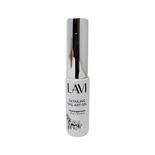 Lavi Detailing Nail Art Gel, 02, WHITE, 0.33oz, 12502 (Pk: 12 pcs/box)