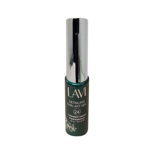 Lavi Detailing Nail Art Gel, 24, CHRISTMAS GREEN, 0.33oz, 12525 (Pk: 12 pcs/box)