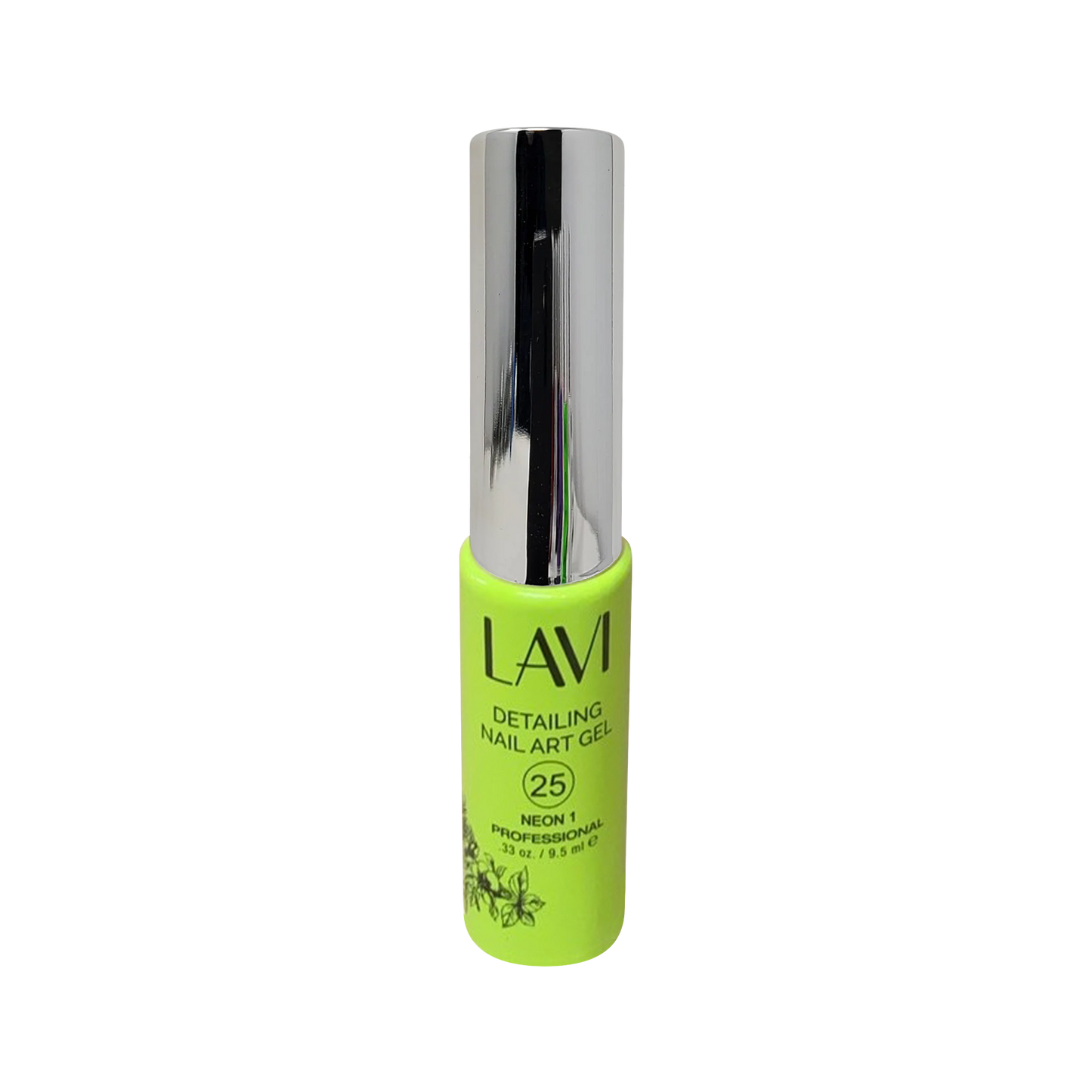 Lavi Detailing Nail Art Gel, 25, NEON 1, 0.33oz, 12526 (Pk: 12 pcs/box)