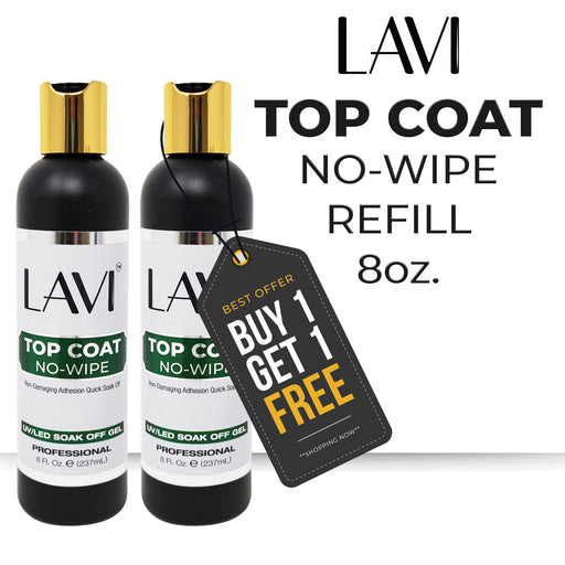 Lavi Top Coat No-Wipe Refill 8oz, Buy 1 Get 1 Lavi Top Coat No-Wipe Refill 8oz FREE