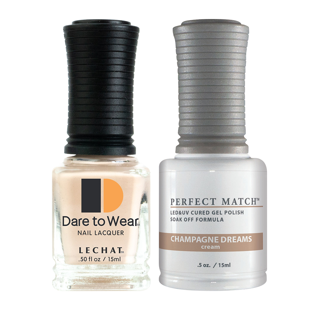 LeChat Perfect Match Nail Lacquer And Gel Polish, PMS262, Evening Soirée Collection, Champagne Dreams, 0.5oz