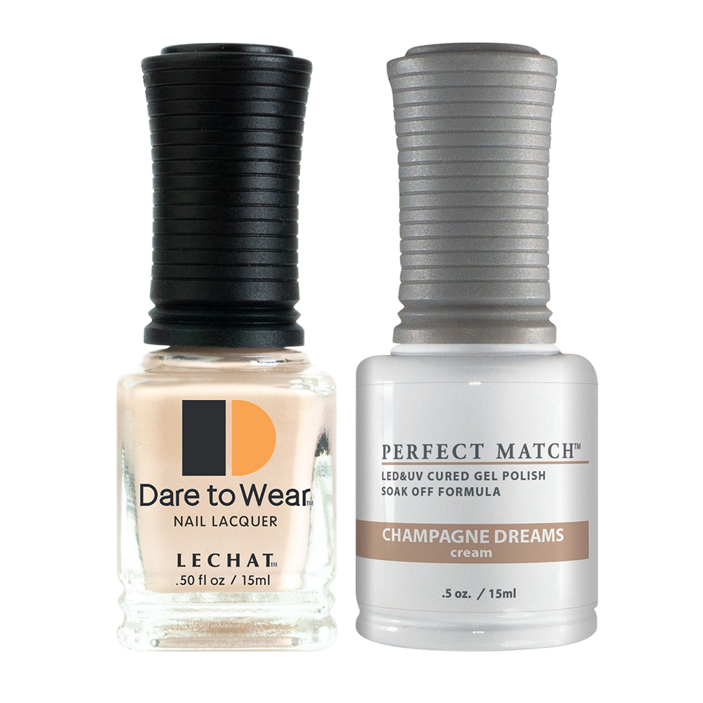 LeChat Perfect Match Nail Lacquer And Gel Polish, PMS262, Evening Soirée Collection, Champagne Dreams, 0.5oz