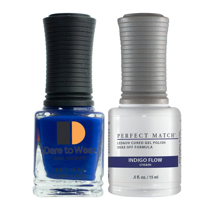 LeChat Perfect Match Nail Lacquer And Gel Polish, PMS266, Juicy Vibes Collection, Indigo Flow, 0.5oz