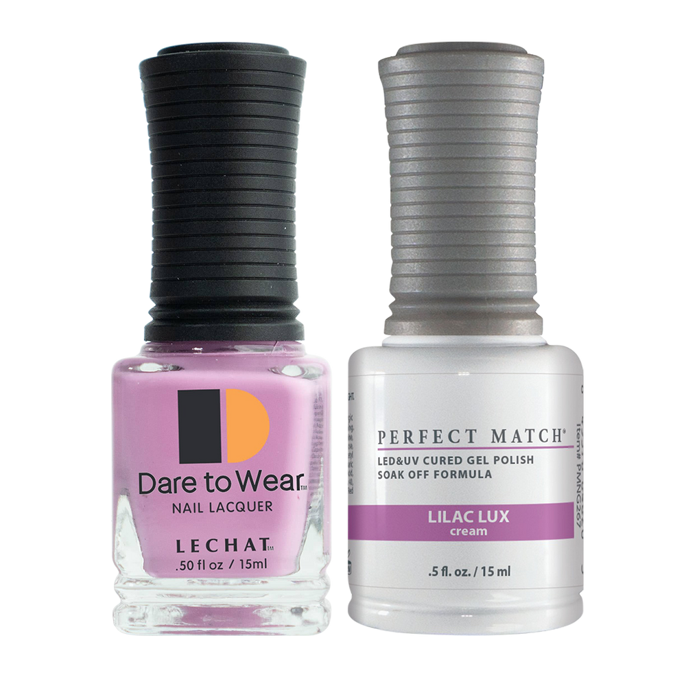 LeChat Perfect Match Nail Lacquer And Gel Polish, PMS267, Juicy Vibes Collection, Lilac Lux, 0.5oz
