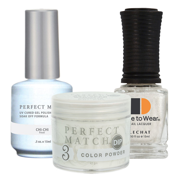 Perfect Match 3in1 Dipping Powder + Gel Polish + Nail Lacquer, PMDP018, Chi - Chi KK1024